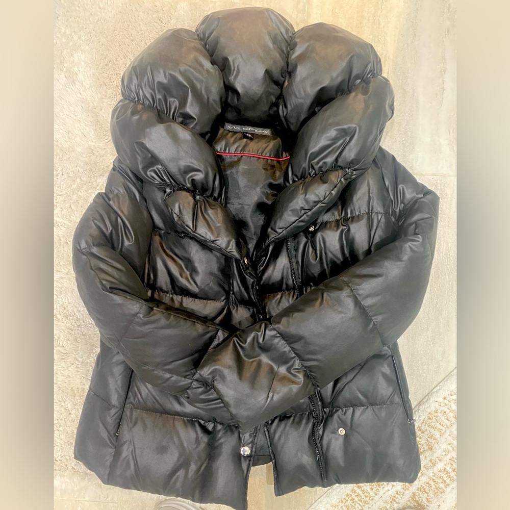 Via Spiga‎ black puffer jacket XS - Picture 4 of 8